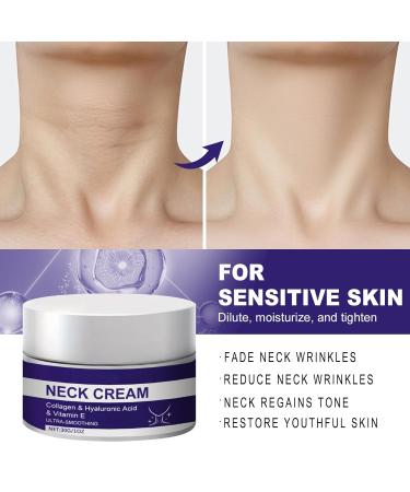 Neck Firming & Tightening Cream with Collagen Hyaluronic Acid & Vitamin E - Smooth Youthful Skin | 1 Oz - Buy Online on SooperMarket.com