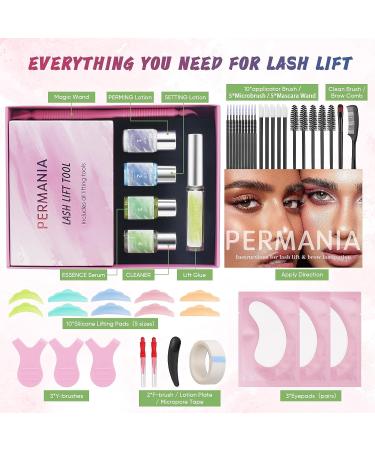 PERMANIA Lash Lift & Brows Lamination Kit | Salon Quality Eyelash Perm | Instant Fuller Eyebrows for 8 Weeks - Buy Online on SooperMarket.com