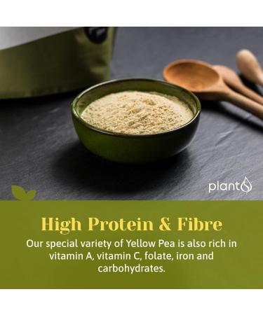 Plant S Yellow Pea Flour 500g - Gluten Free All Purpose Flour for Baking/Cooking - Vegetarian/Vegan - High Protein/Fiber, Low Fat - Buy Online on SooperMarket.com