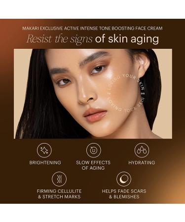 Makari Exclusive Active Intense Tone Boosting Face Cream 1.7 oz | Skin-Brightening & Moisturizing | Reduces Wrinkles | For Dry, Normal, & Mature Skin - Buy Online on SooperMarket.com