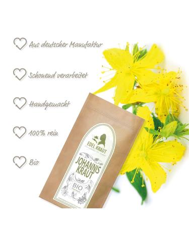 Organic St. John's Wort Tea 100g - Edel Kraut Premium Johanniskraut | Natural No Additives Certified Organic - Buy Online on SooperMarket.com