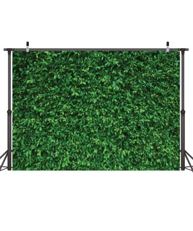 LYWYGG 7x5FT Green Leaves Photography Backdrops Nature Backdrop Birthday Background for Birthday Party Seamless Photo Booth Prop Backdrop CP-87