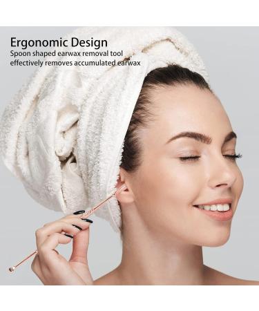 Stainless Steel Ear Spoon for Itch Relief - Rose Gold | Home Ear Cleaning Tool - Buy Online on SooperMarket.com