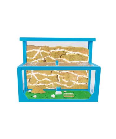 AntHouse - Natural sand ant farm 3D - Model L (sandwich + feed box) Blue