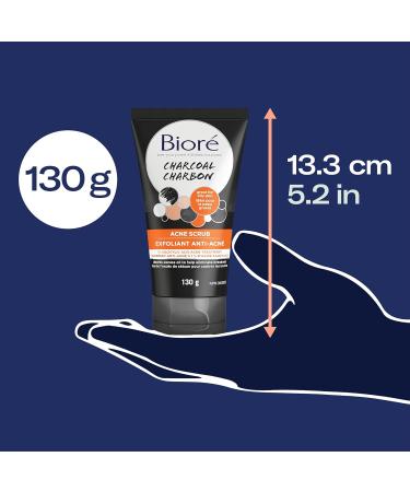 Bior Charcoal Acne Scrub Exfoliating Wash for the Face (130 g) - Buy Online on SooperMarket.com