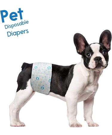 Scratche disposable diaper for male super absorbent and leakproof exciting urination or incontinence 40 counters small white Ptdiapm40S S