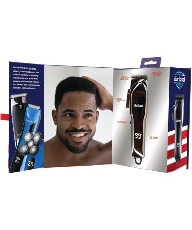 Buy Barbasol Rechargeable Hair Clippers Professional & Home Use Low-Heat Ceramic Blades Adjustable Taper 6 Guards LCD Display | International Shipping - Buy Online on SooperMarket.com