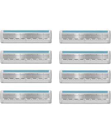 Wilkinson Sword Quattro Titanium Sensitive Refill Razor Blades - 8 Count | International Shipping Available - Buy Online on SooperMarket.com