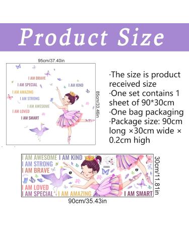 Ballet Butterfly Girl Wall Stickers - Inspiring Bedroom Decor for Girls - Buy Online on SooperMarket.com