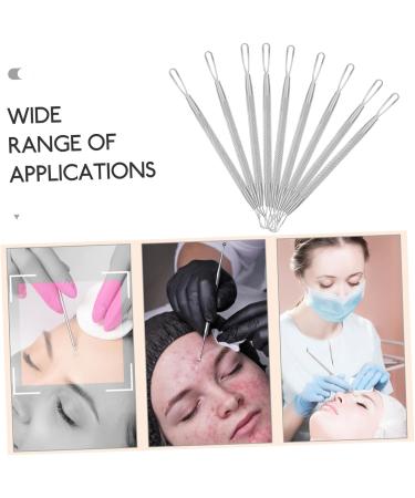 PLAFOPE 7pcs Double-headed Extrusion Ring Blackhead Pimple Comedone Removal Tool Pimple Tool Stainless Steel - Buy Online on SooperMarket.com