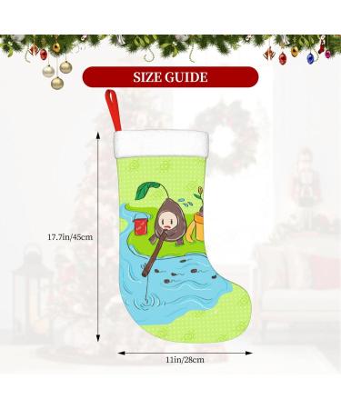 YYHHAOFA Sunflower Seeds Fishing Christmas Decorative Stockings : Soft Light and Tactile Suitable for Christmas Halloween - Buy Online on SooperMarket.com