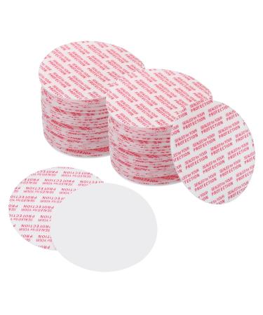 PATIKIL 53mm/2.1inch Foam Lid Liner 100Pcs PS Foam Resistant Tamper Pressure Sensitive Seal for Bottle Cap Liners Seals White Red