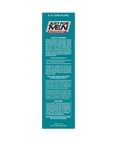Just for Men AutoStop Dark Blond Hair Color A-15 - 1.2 oz | Easy Hair Dye for Men - Buy Online on SooperMarket.com