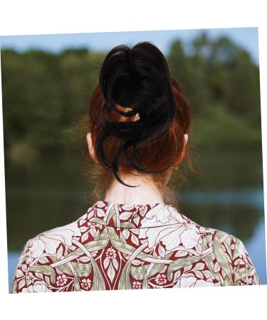 minkissy Wig Fake Hair High Temperature Wire Extension Brown Black 22x10cm As Shown - Buy Online on SooperMarket.com