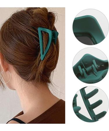 Hair Claw Clips Girls Women Nonslip French Matte Claw Clip for Thin Hair Curly Straight Long Hair - 6 Packs / Set 1 count (Pack of 1) - Buy Online on SooperMarket.com