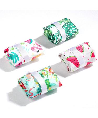 Waterproof Wet Bag Set - 4 Pieces Reusable Washable Wet Dry Bags for Travel, Beach, Swimwear, Diapers - Hawaii Design - 12 x 14 Inch - Buy Online on SooperMarket.com