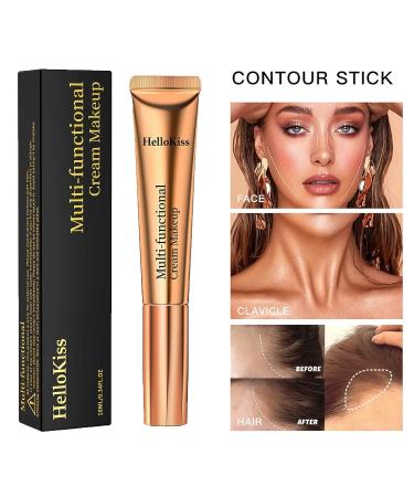 Paminify Contour Beauty Wand - Liquid Blush & Cream Contour Stick Combo for Natural Medium Contouring + Cheery Pink Blush - Cruelty-Free Formula - Buy Online on SooperMarket.com