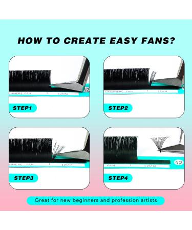 VAVALASH Cashmere Easy Fan Lashes | 0.03 0.05 0.07 C/CC/D/DD Volume | Matte Black Self Fanning Eyelash Extensions | 8MM-20MM | Professional Supplies for Lash Artists - Buy Online on SooperMarket.com