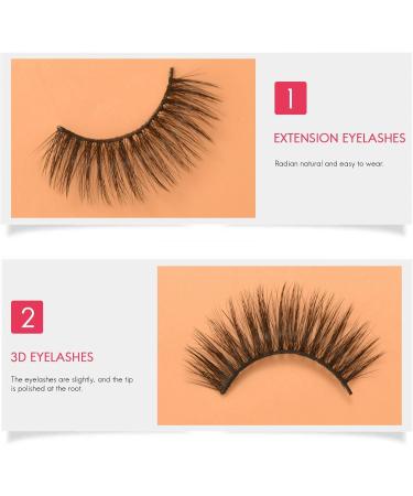 AIDIRui 20 Pairs 3D Chemical Fiber Lashes Natural False Eyelashes Dramatic Volume Lashes Makeup Extension Eyelashes - Buy Online on SooperMarket.com