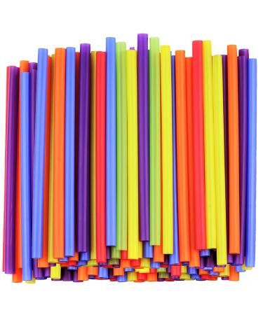 200 Pack Jumbo Smoothie Straws - 8.5" High Assorted Colors Milkshake Straws 200 Count