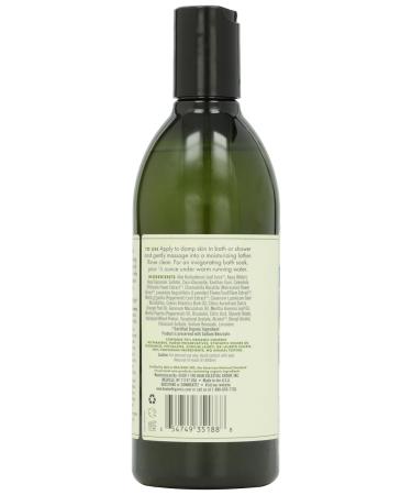 Avalon Organic Botanicals Mint Bath & Shower Gel - 12 oz | Natural Skincare for Refreshing Cleansing - Buy Online on SooperMarket.com