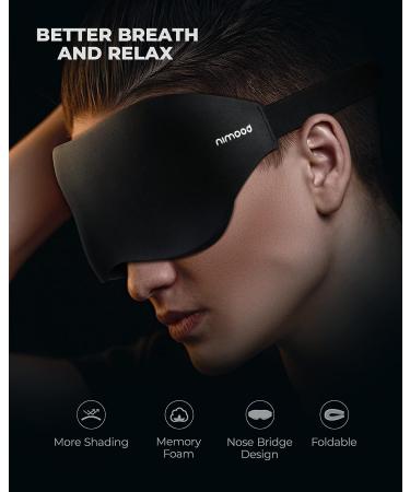 NIMOOD 3D Sleep Mask for Women and Men - Adjustable Strap, 100% Light Blocking, Breathable Blindfold for Side Sleepers - Buy Online on SooperMarket.com