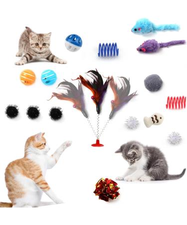 QUOZUO 32-Piece Cat Toy Variety Pack - Best Cat Toys for Kittens & Cats | International Shipping Available - Buy Online on SooperMarket.com