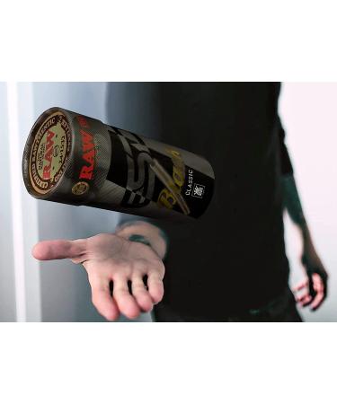 RAW Black Cones King Size 100 Pack - Natural Pre Rolled Rolling Papers with Tips & Packing Tubes | Slow Burning & Extra Fine for Thin, Translucent Paper | 100 Count - Buy Online on SooperMarket.com