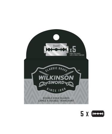 Wilkinson Sword Double Edge Razor Blades Refills - 5 Count | Premium Shaving Supplies for a Smooth Finish | International Shipping Available - Buy Online on SooperMarket.com