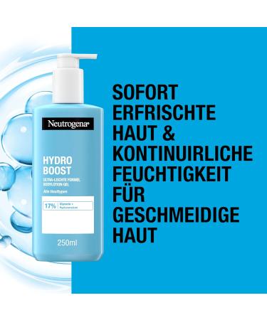 Neutrogena Hydro Boost Body Lotion Gel 250ml - Hydrating Moisturizer for All Skin Types - 1 Pack - International Shipping Available - Buy Online on SooperMarket.com