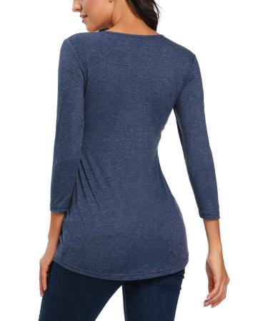 Love2Mi Maternity Short Sleeve Pregnancy T-Shirt XL Navy-l - Summer Tunic - Buy Online on SooperMarket.com