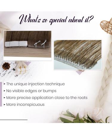 Buy Laavoo Real Hair Tape Extensions - 60cm Virgin Blond Ombre Balayage & Seamless 5pcs | Premium Quality #9A/10.5g - Buy Online on SooperMarket.com