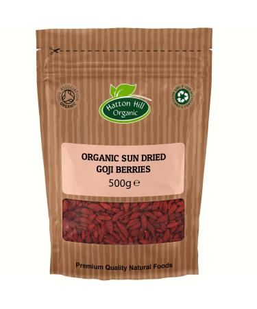 Organic Goji Berries 500g by Hatton Hill Organic - Free UK Delivery