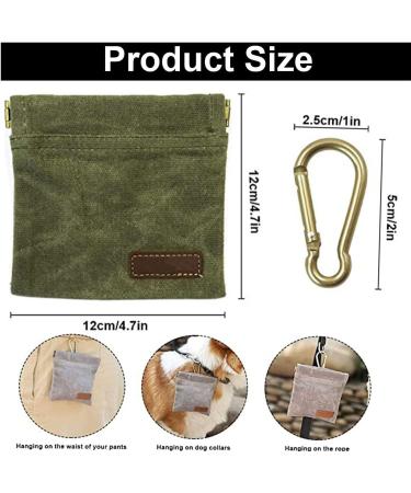 Deliciency Dog Elder Leader - Free-Handed Training with Automatic Closure | Small Forage Bags & Carabiners | 2 Pack Puppy Treats for Dogs - Buy Online on SooperMarket.com