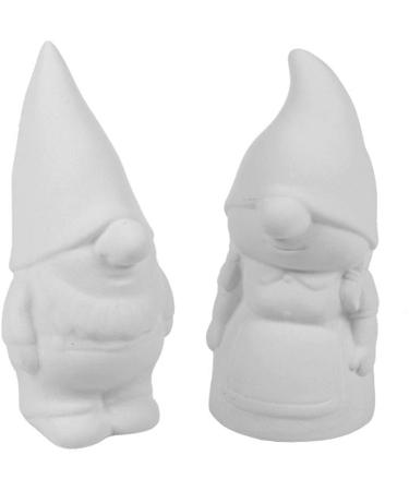 New Hampshire Craftworks Gibson and Gretta The Garden Gnomes - Paint Your Own Gnome-y Ceramic Keepsakes