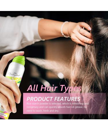 Dry Shampoo for Women - Travel Size Oil Absorbing Powder Non-Aerosol Brunette Formula 200ml - Refresh Hair Instantly Benzene-Free All Hair Types - Buy Online on SooperMarket.com