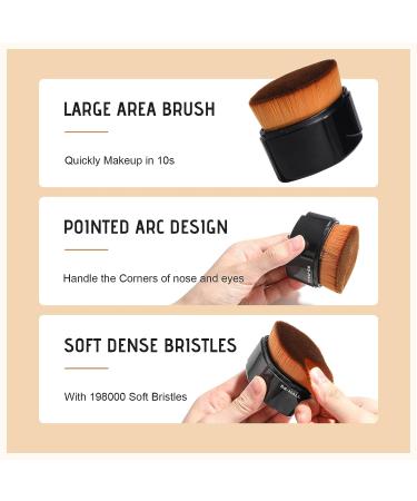 BS-MALL Foundation Makeup Brush Set with 3 Makeup Sponges - Synthetic Powder Cream Cosmetics Brushes for Face Magic Makeup - Buy Online on SooperMarket.com