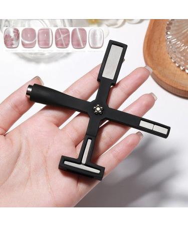 5 in 1 Cat Eye Magnet Uv Gel Nail Polish Magnet Wand Multifunctional Nail Magnetic Stick for Manicure Art Nail Cat Eye Tools Black - Buy Online on SooperMarket.com