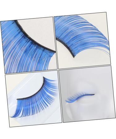 HAPINARY 2 Pairs Blue Long Eyelashes Halloween Eyelash Long Thick Eyelashes False Eyelashes Extension Dramatic Masquerade Party Eyelashes Fake Eyelashes Women Eyelashes - Buy Online on SooperMarket.com