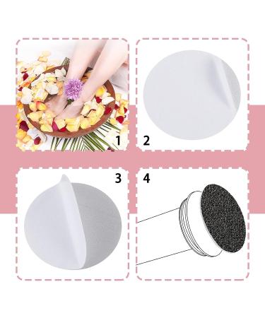 120 Pcs Replaceable Sandpaper Discs for Electric Foot File - 80 Grit 180 Grit | Toe Tip Refill Disks for Dead Hard Skin Callus Remover - Buy Online on SooperMarket.com