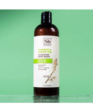 Soapbox Body Wash - Bamboo & Green Tea | Moisturizing Cleanser w Aloe Vera & Shea Butter | Vegan, Cruelty-Free, Paraben & Gluten-Free | 16oz (Pack of 3) - Buy Online on SooperMarket.com