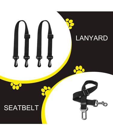 Waterproof Nonslip Dog Car Seat Cover with Storage Pockets & Visual Window - Black - Buy Online on SooperMarket.com