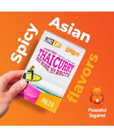 Peaceful Squirrel LonoLife Bone Broth Sticks 3-Pack - 10g Protein | Paleo | Zero Sugar | Collagen | Amino Acids | Gluten Free - 3 Flavors - Buy Online on SooperMarket.com