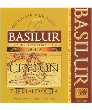 Basilur Island of Tea Gold Black Tea 100 Teabags of 2 g - Buy Online on SooperMarket.com