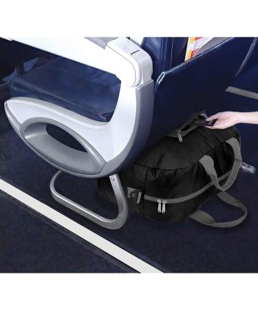 WANDF Airlines 1622 Foldable Travel Duffle Bag - Black 16x16 inches (20L) - Ideal for Travel, Gym & Sports - Buy Online on SooperMarket.com