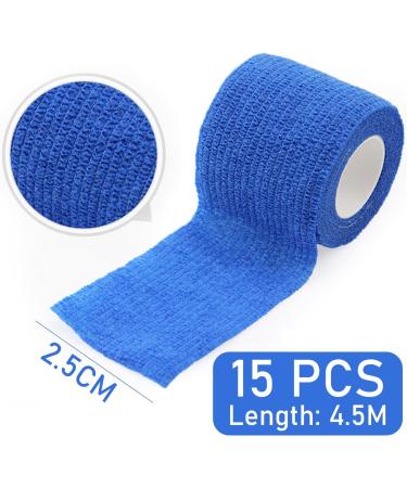 15pcs self-Adhesive Bandages Breathable Elastic Bandages Non-Woven Sports Tape Fitness Bandages Solid Color Sweat-Absorbing Bandages for Sports Protection Pets etc. - Buy Online on SooperMarket.com