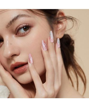 Lnhgh Artificial Nails - Ombre False Nails Cat Eye Almond Fake Press On Nails For Girl Salon 12 Sizes - Buy Online on SooperMarket.com