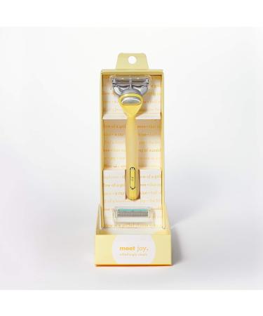 Joy Razor Handle + 2 Razor Blade Refills - Yellow | Buy Online - Buy Online on SooperMarket.com
