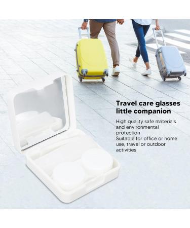 Biitfuu Contact Lens Case - Portable Cartoon Love Series for Office | Durable Plastic - Black Side Love - Buy Online on SooperMarket.com