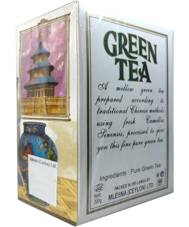Mlesna Ancient Chinese Recipe Loose Leaf Green Tea | Pure Camellia Sinensis Ceylon Tea | Product of Sri Lanka (200g) - Buy Online on SooperMarket.com